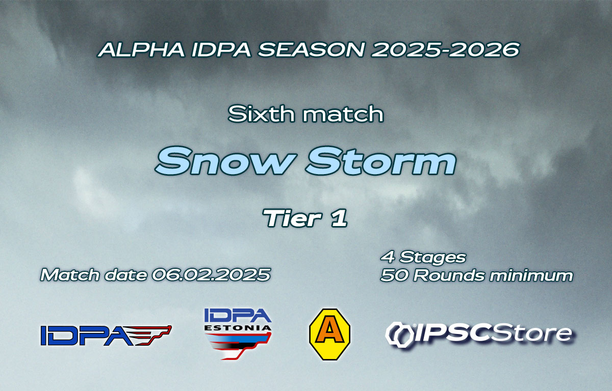 2026.02.06 – «ALPHA IDPA SNOW STORM 2026» 6th match